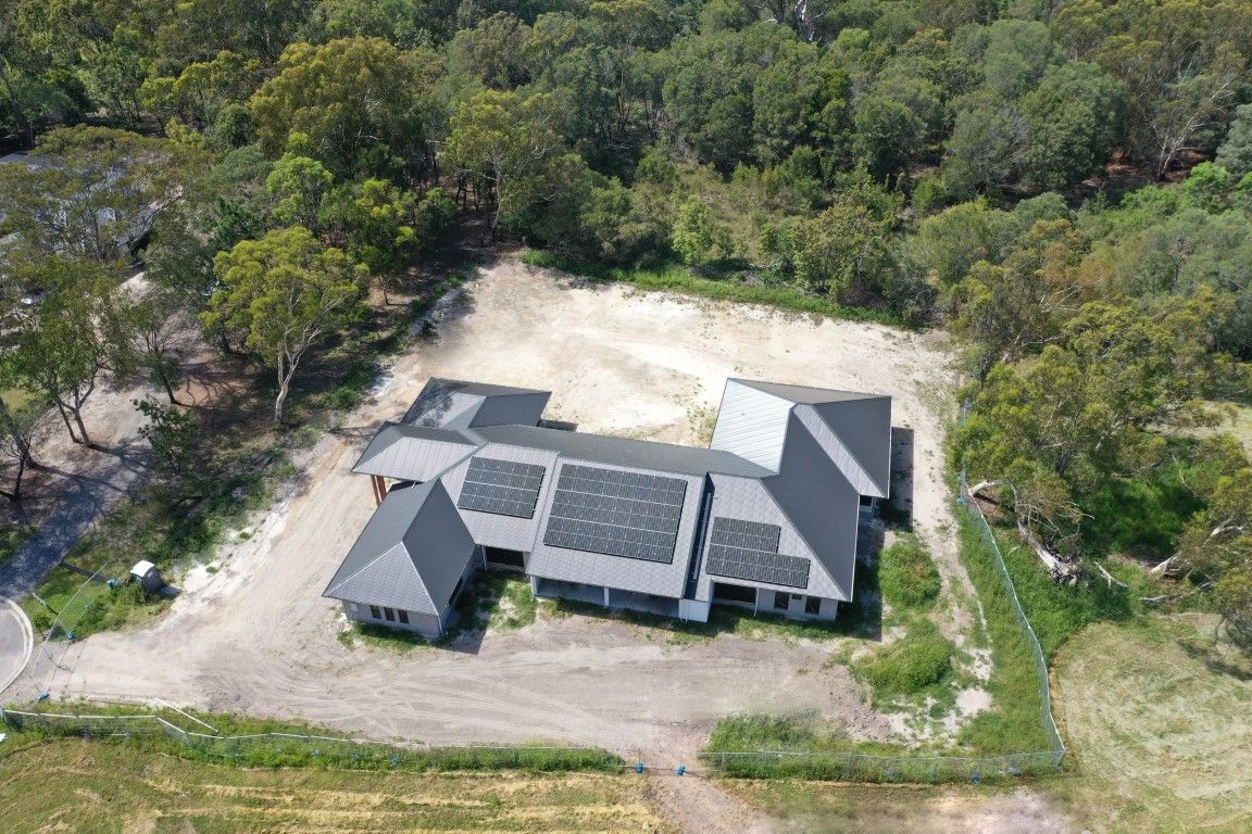 aerial view of acreage home build. Leafe designer homes is an expert acreage home builder. acreage home builder Daisy hill, acreage home builder brisbane south east